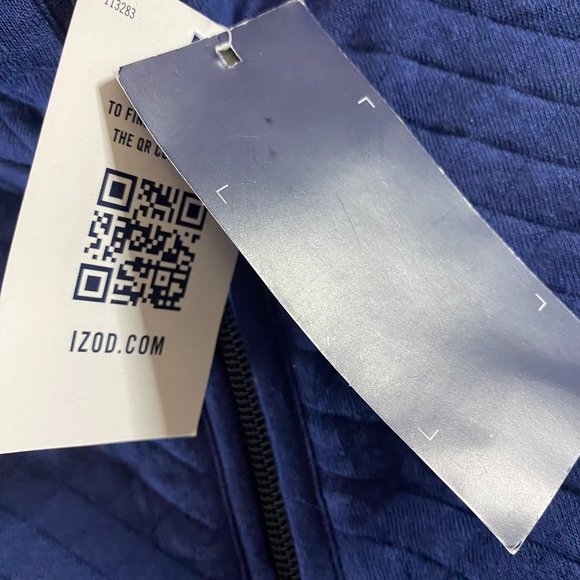 Medieval Navy Blue Izod Luxury Sport Quilted Vest Men's Size Medium NWT - Picture 6 of 12